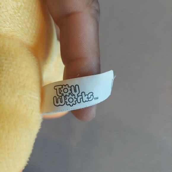 Toy Works Plush Duck Stuffed Animal 6 inch Yellow and Orange - Picture 4 of 4